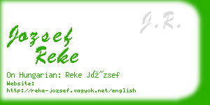 jozsef reke business card